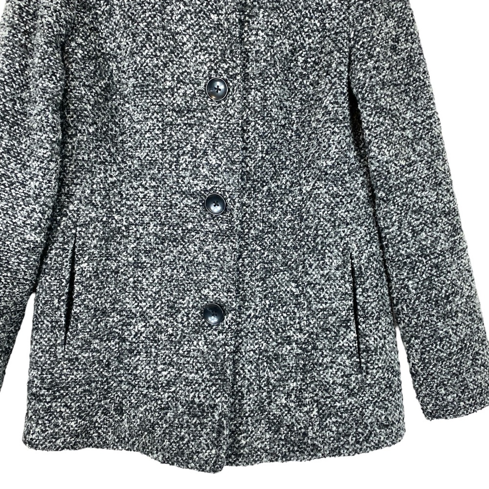 London Fog Blended Wool Coat  Black and White  size Small - Picture 6 of 9